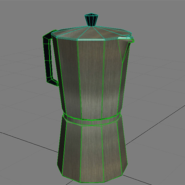 coffee pot 3d model - coffee.zip by krysto