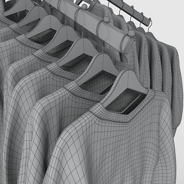 3d model women s sweaters - women
