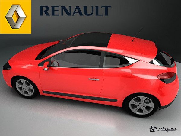 3dsmax renault megane coupe - Renault Megane Coupe2009... by rburlea
