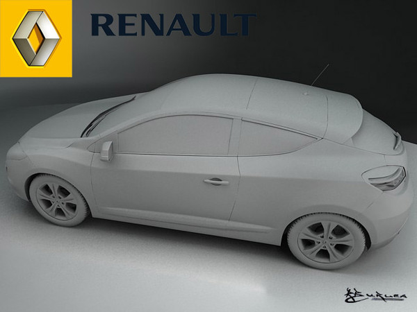 3dsmax renault megane coupe - Renault Megane Coupe2009... by rburlea
