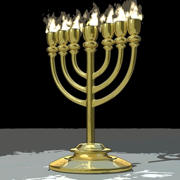 Golden Lampstand (Menorah) - Basic