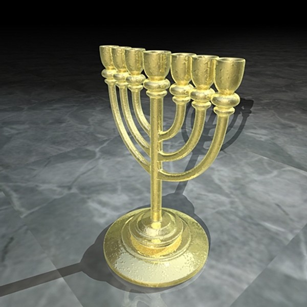 Golden Lampstand (Menorah) - Basic