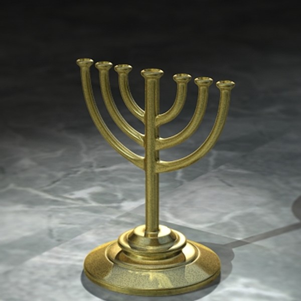 Golden Lampstand (Menorah) - Basic