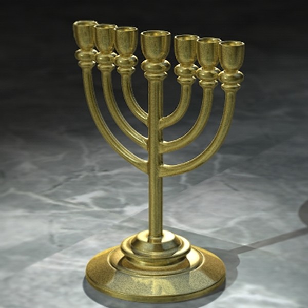 Golden Lampstand (Menorah) - Basic