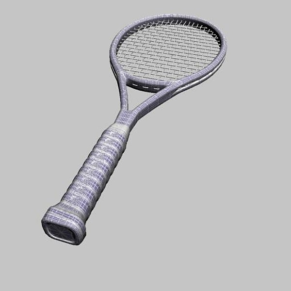 tennis racket 3d 3ds - Tennis Racket by sabah_au