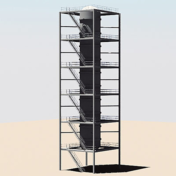 3d industrial tower model - Industrial Tower I by QLEE