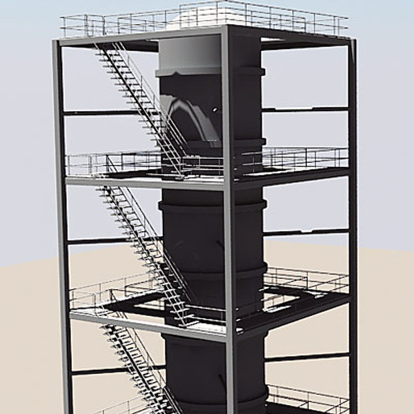 3d industrial tower model - Industrial Tower I by QLEE