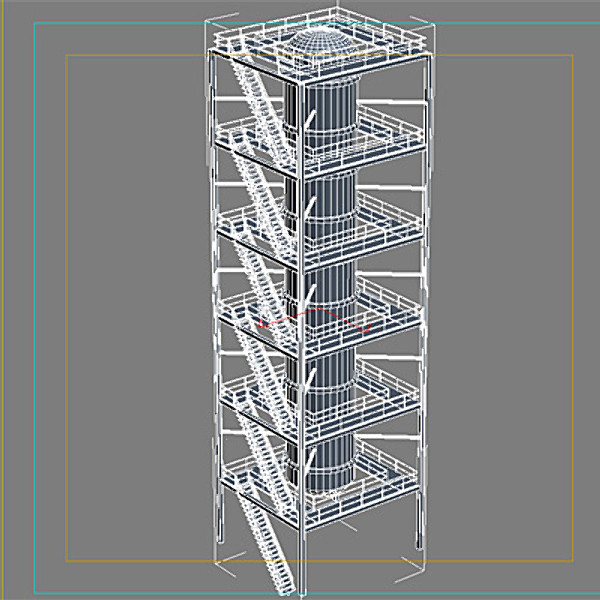 3d industrial tower model - Industrial Tower I by QLEE