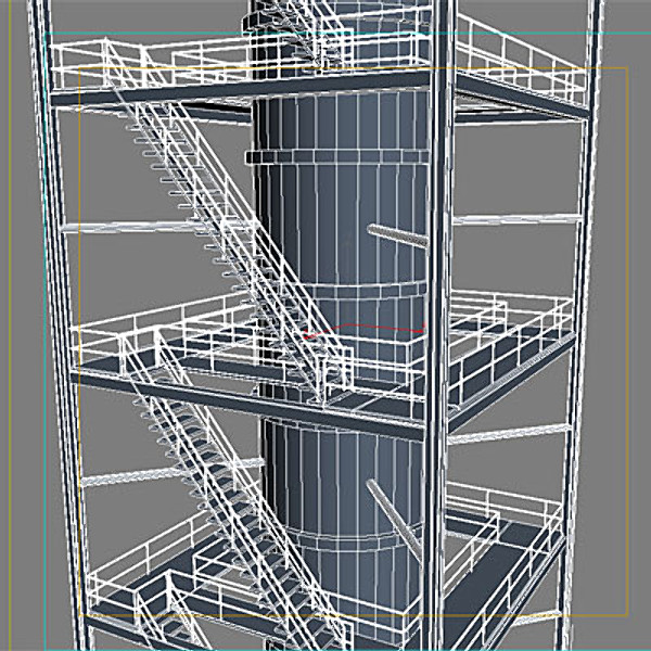 3d industrial tower model - Industrial Tower I by QLEE