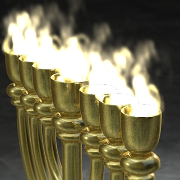 Golden Lampstand (Menorah) - Basic
