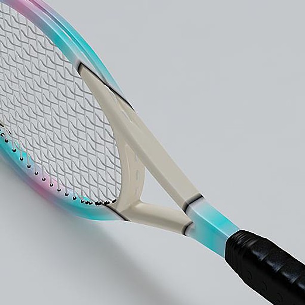 tennis racket 3d 3ds - Tennis Racket by sabah_au