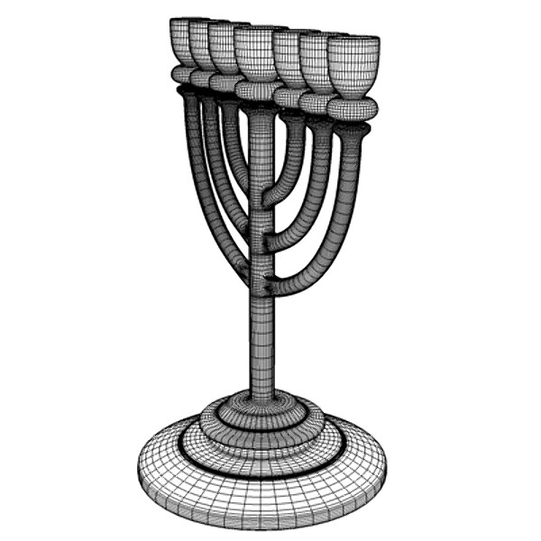 Golden Lampstand (Menorah) - Basic