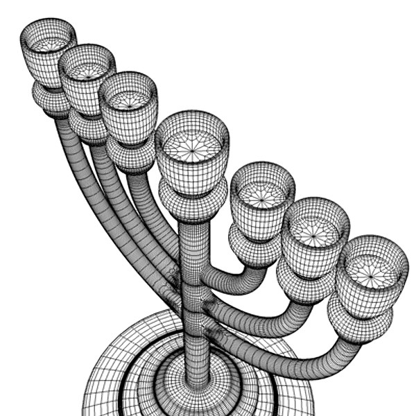 Golden Lampstand (Menorah) - Basic