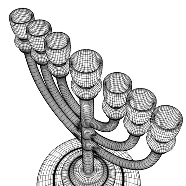 Golden Lampstand (Menorah) - Basic
