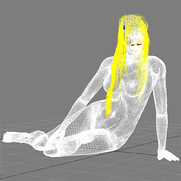 3d nathalie female hair - Nathalie 01 model by BARAKA