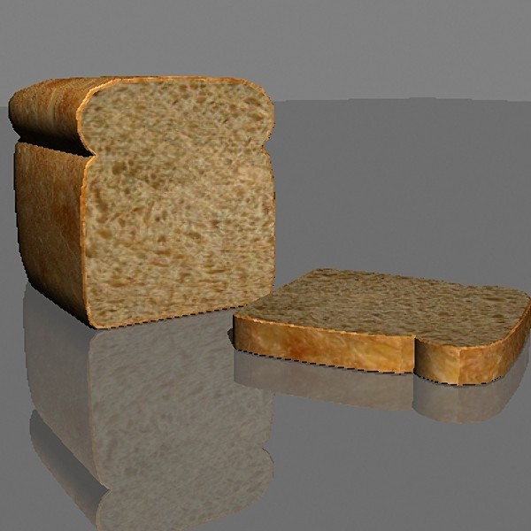 3d lw bread loaf - Bread Loaf by mostlysquare