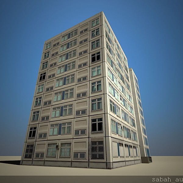 3d building games model - Building 06 Lowpoly by sabah_au