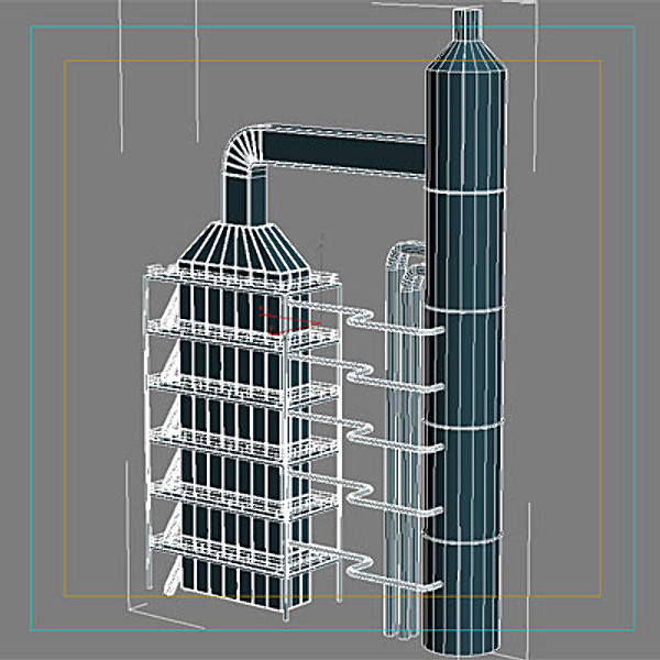 industrial tower 3d max - Industrial Tower IV by QLEE