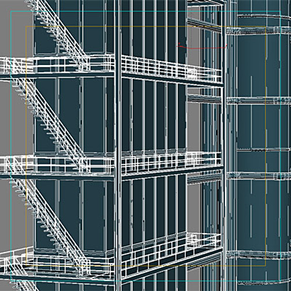 industrial tower 3d max - Industrial Tower IV by QLEE
