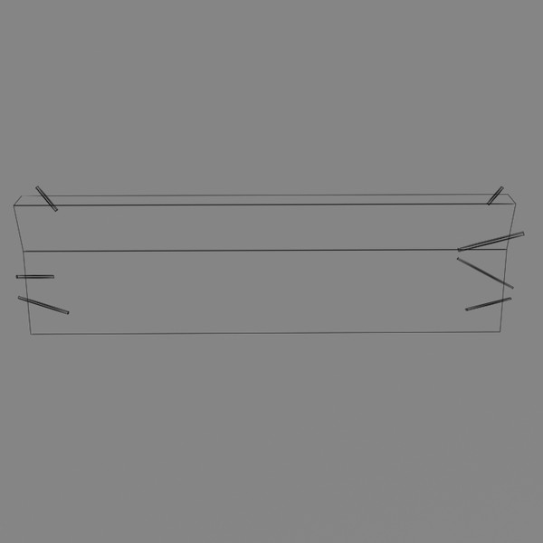 concrete barrier polys max - Low Poly Cement Barrier by Game Model Creations