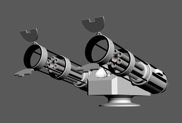 futuristic space cannon 3d model - Space Cannon Orbital Weapons Platform by Imagetek3D