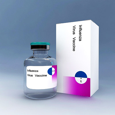influenza vaccine 3d model - Influenza vaccine by 3DRivers by 3DRivers