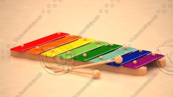 3d model xylophone - Xylophone by ofirc1