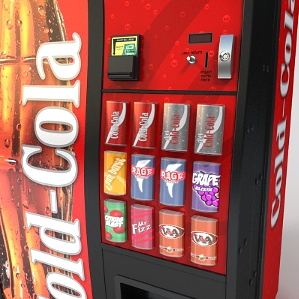 soda machine 5 3d model - soda machine 5 by monkeyodoom