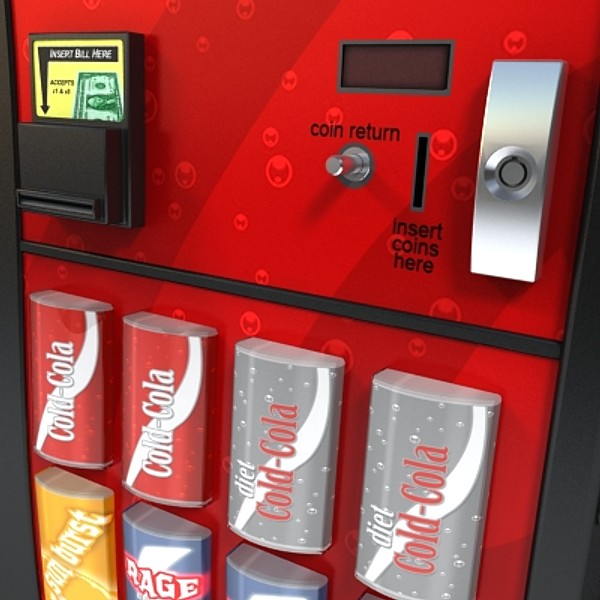 soda machine 5 3d model - soda machine 5 by monkeyodoom