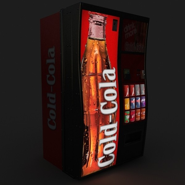 soda machine 5 3d model - soda machine 5 by monkeyodoom