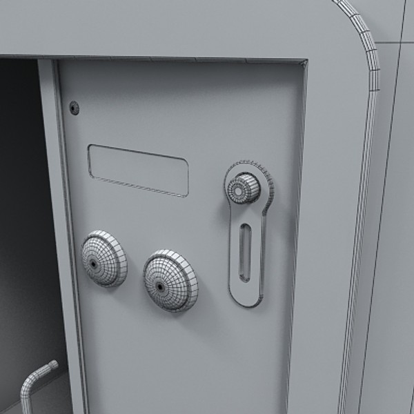 water vending machine 3d model - water vending machine by monkeyodoom