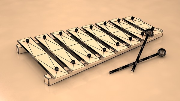 3d model xylophone - Xylophone by ofirc1