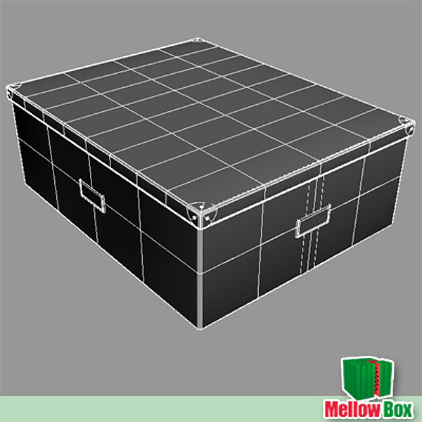 kassett ikea boxes 3d model - Kassett Ikea box by mellow box