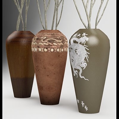 3ds max vase decor - Decorative Vases_02 by bihoreanul