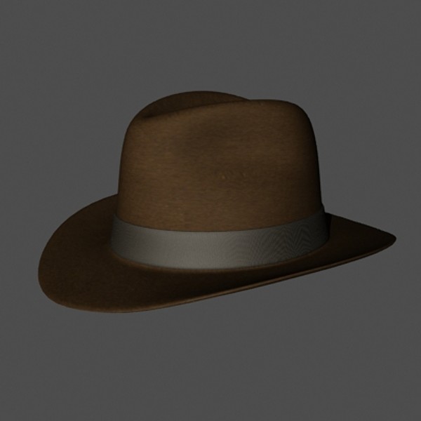 indiana jones hat 3d model - Indiana Jones Hat by mostlysquare
