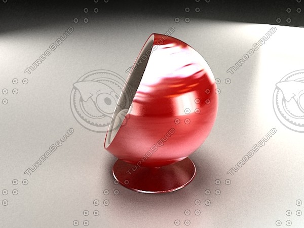 3d model eero aarnio ball chair - eero aarnio ball chair by ofirc1