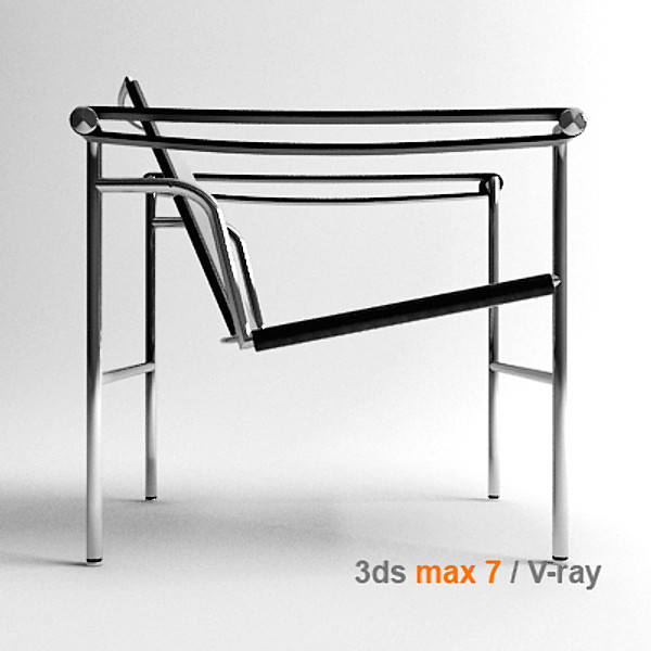 design le corbusier sling chair 3d max - le corbusier lc1 by lajhar