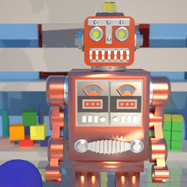 3d retro robby robot model - Retro Robby Robot... by chaosfractal