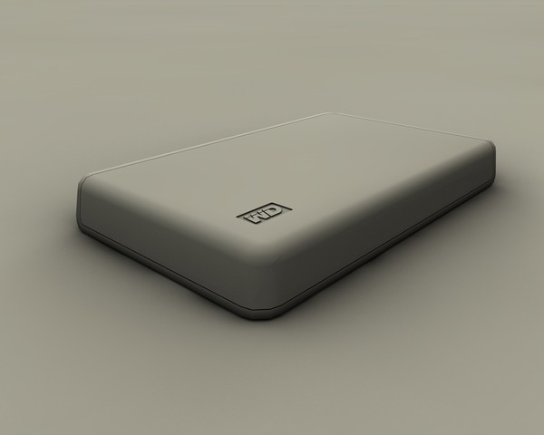 3ds max western digital hard - Western Digital Hard Drive External Passport by Hoppy3D