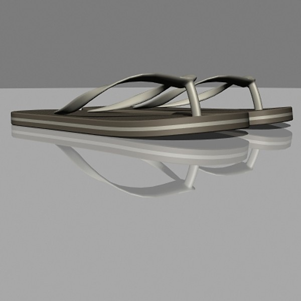 sandals 3d max - Sandals by mostlysquare