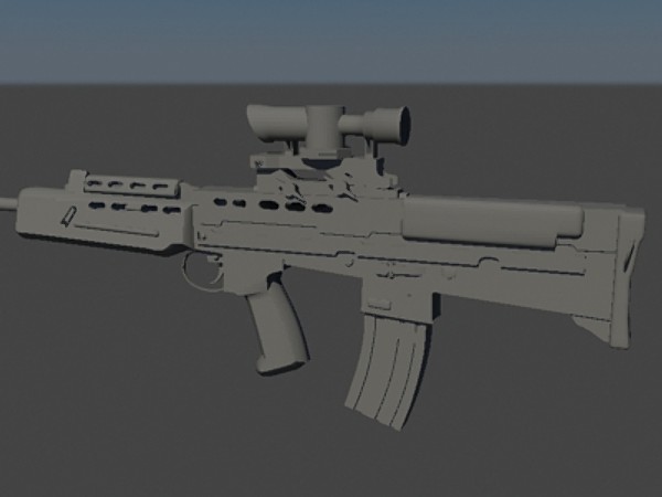 l85a1 rifle 3d x - L85A1 by SuIXo