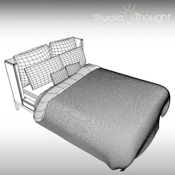 3ds bed hdr light rig - Bed within HDR light rig by StudioThought