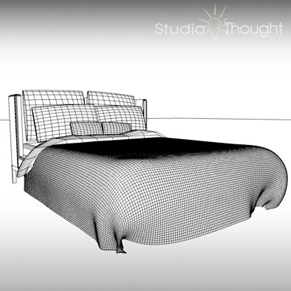 3ds bed hdr light rig - Bed within HDR light rig by StudioThought