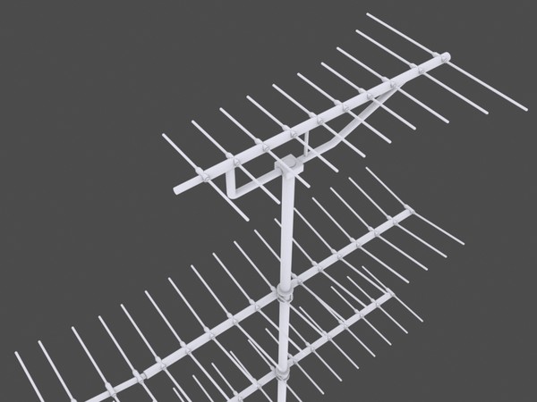 3d tv aerial model - Wall Fixed TV Aerial / Antenna by Redafvir