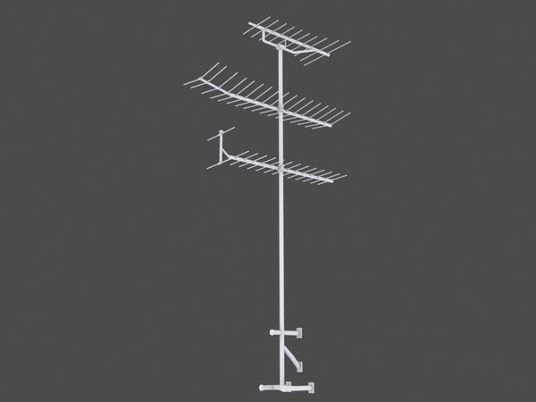 3d tv aerial model - Wall Fixed TV Aerial / Antenna by Redafvir