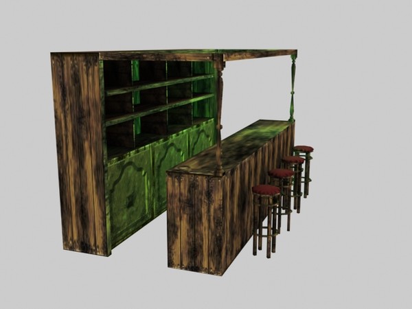 3d bar games model - Bar Medieval by Blackant Master