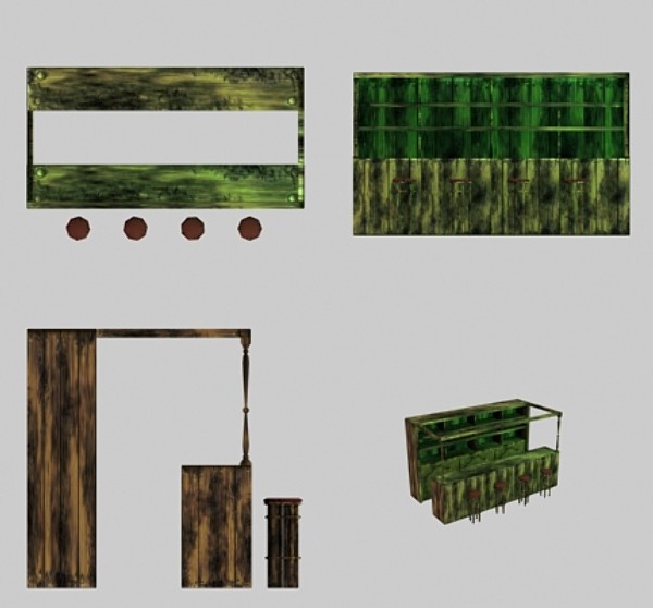 3d bar games model - Bar Medieval by Blackant Master