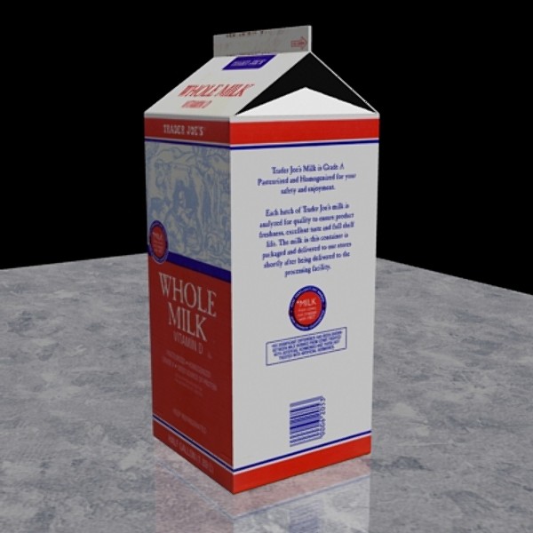 3d model milk carton - Milk Carton by mostlysquare