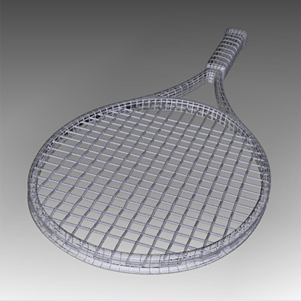 tennis racket 3d obj - Tennis Racket by mostlysquare