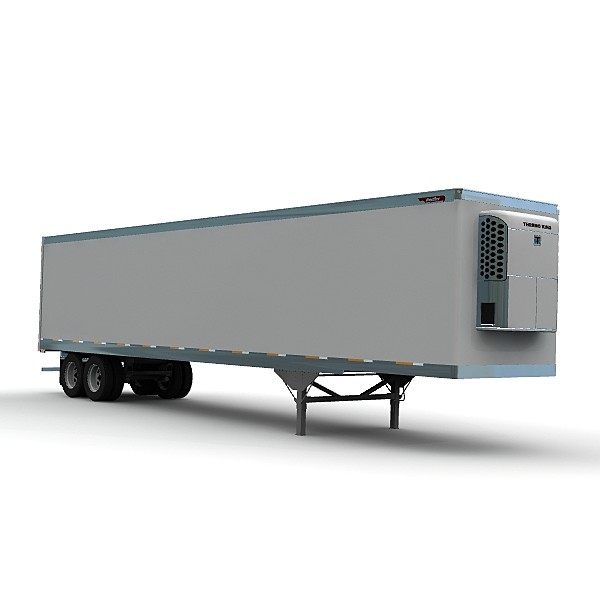 3d model 48ft reefer trailer truck - Great Dane Classic 48ft reefer by bansheewoj